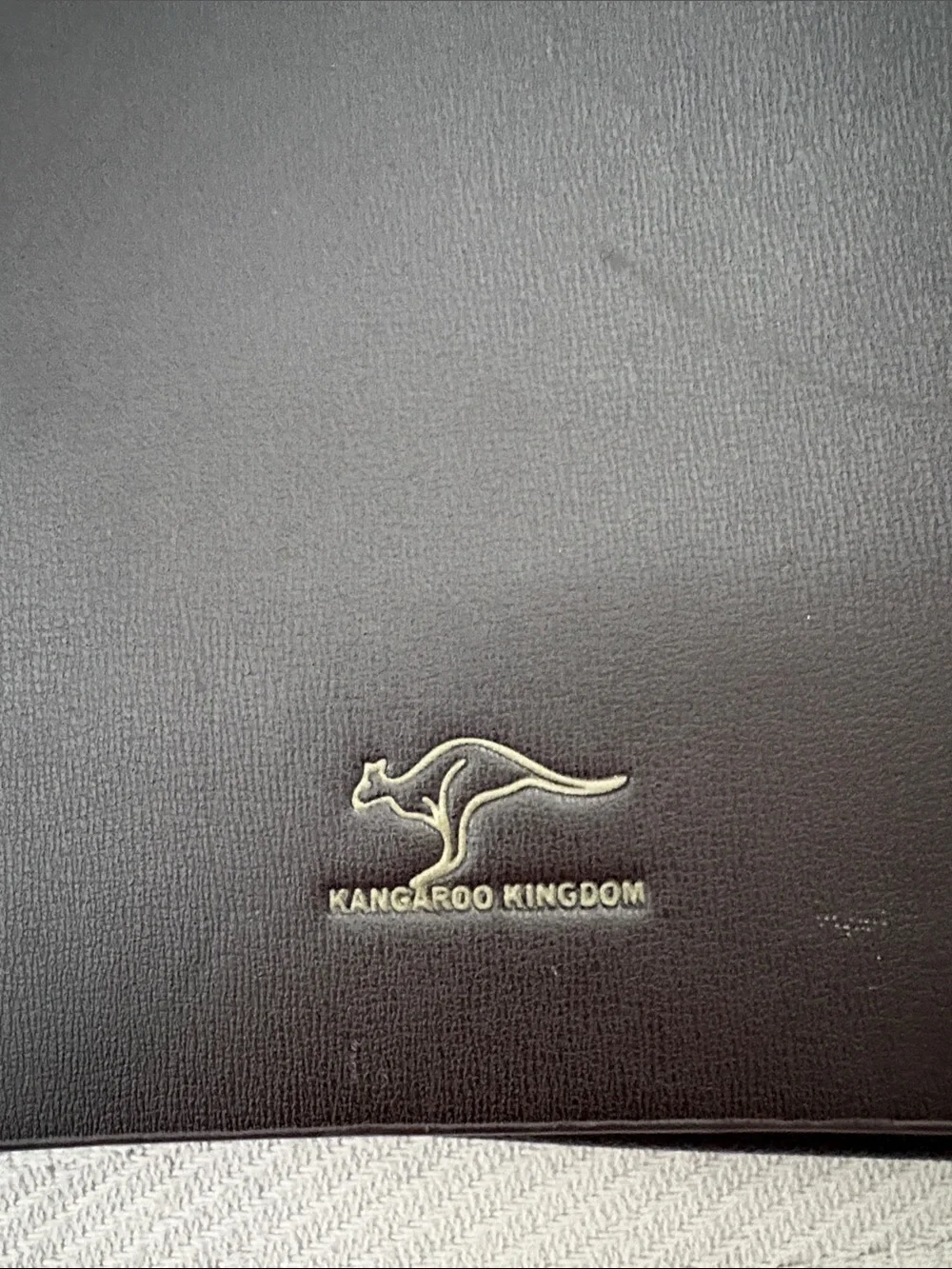 Kangaroo Kingdom Brown Faux Leather Messenger Crossbody Laptop Bag